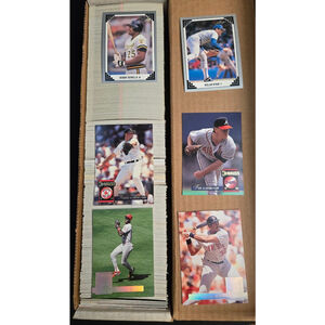 800+ Baseball Cards Lot Vintage 80s and 90s Fleer, Topps, and Don Russ Near Mint